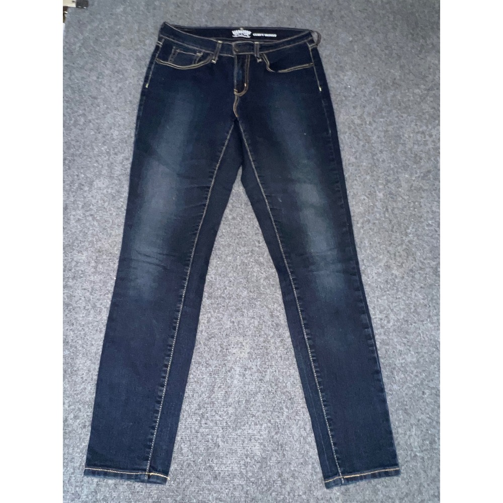 Signature by Levi Strauss & Co Womens Curvy Skinny Jeans Dark Wash Blue Size 10